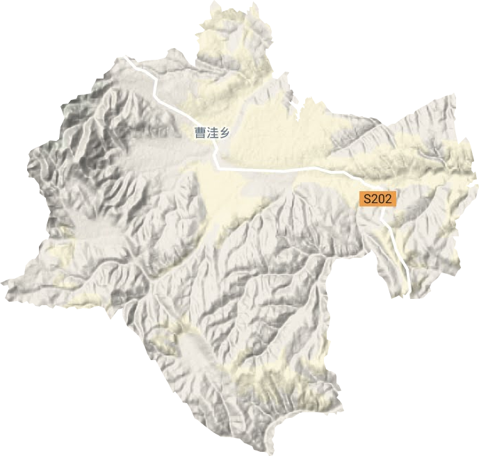 曹洼乡地形地图