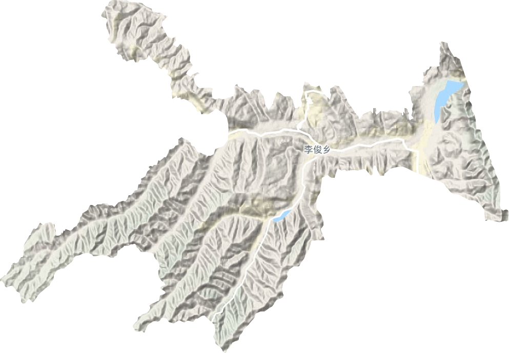 李俊乡地形地图