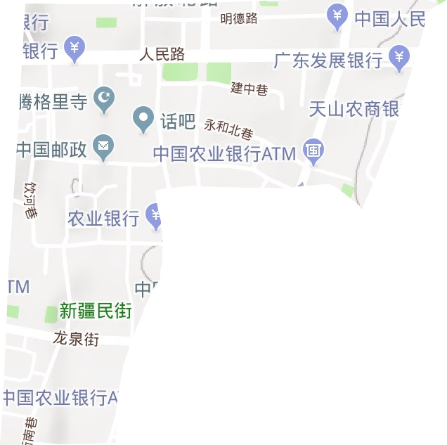 解放南路街道地形地图