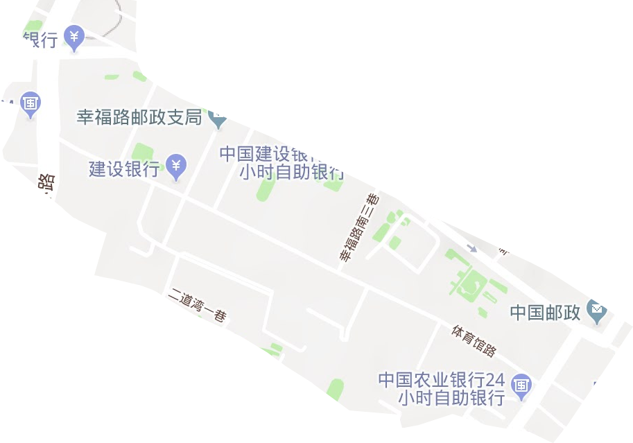 和平路街道地形地图