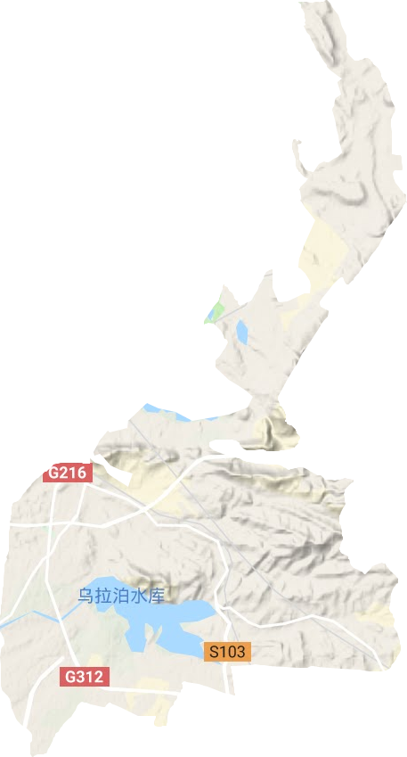 红雁街道地形地图