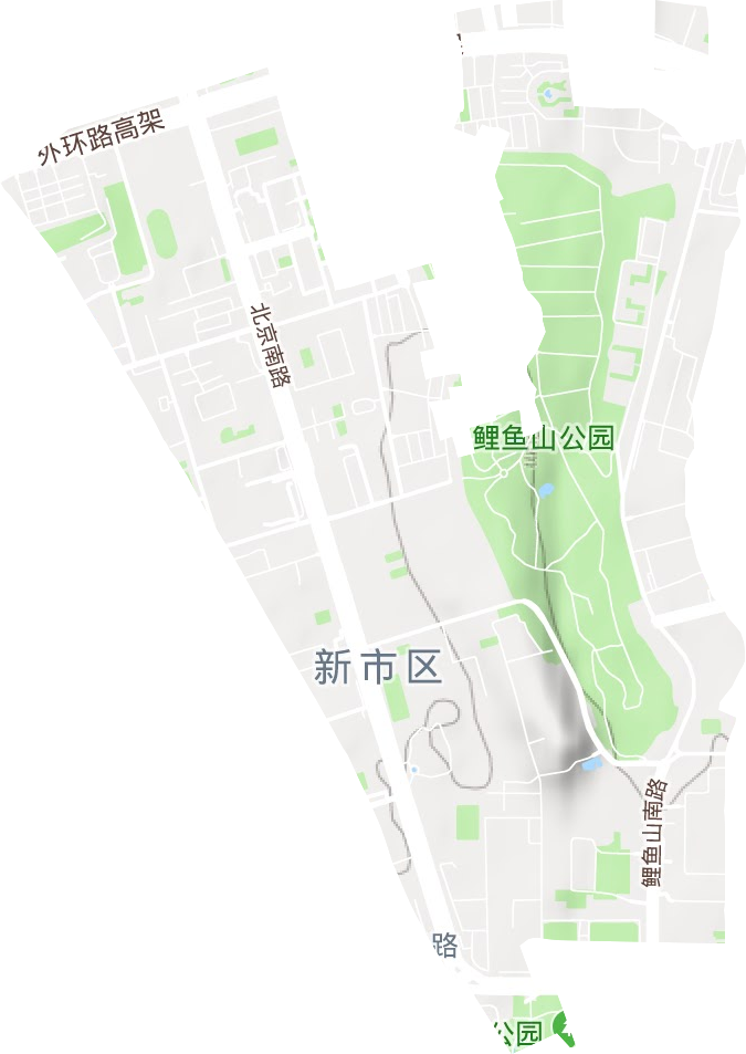 北京路街道地形地图