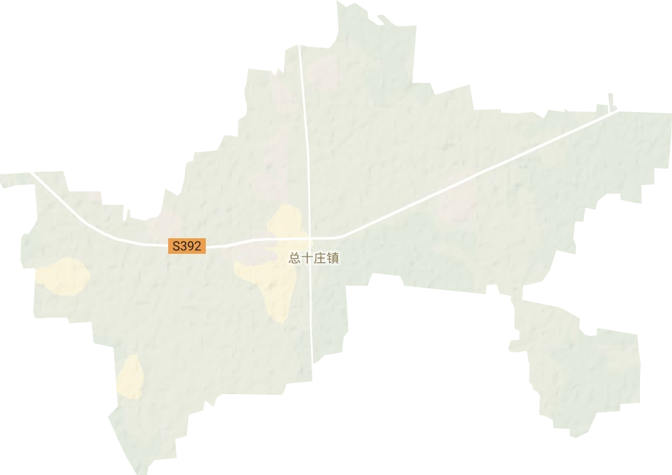 总十庄镇地形地图