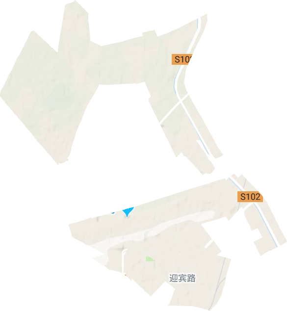 迎宾路街道地形地图