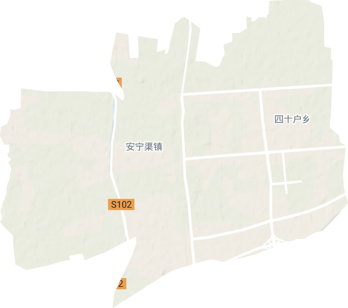 安宁渠镇地形地图