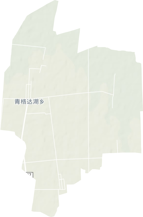 青格达湖乡地形地图