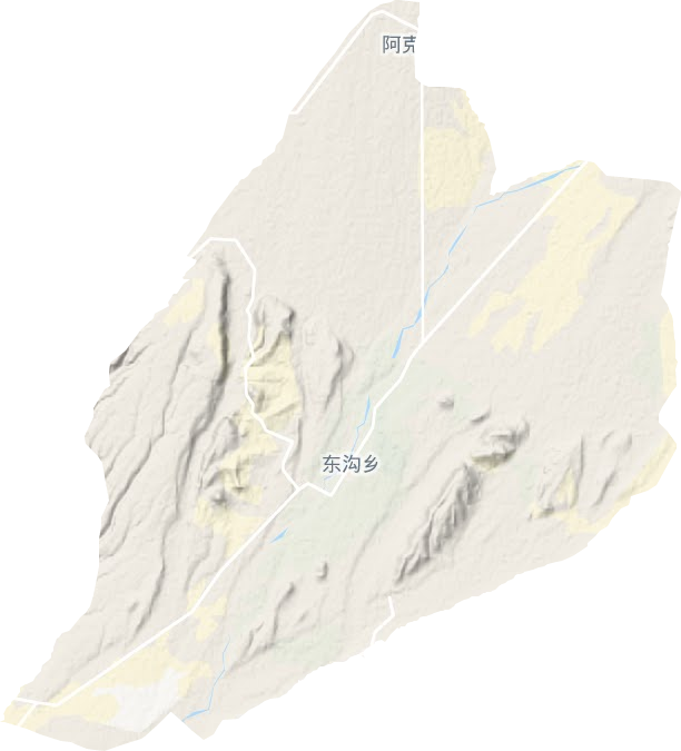 东沟乡地形地图