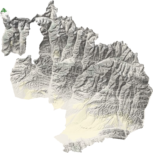 阿克苏乡地形地图