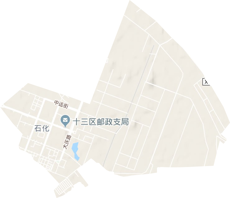 石化街道地形地图