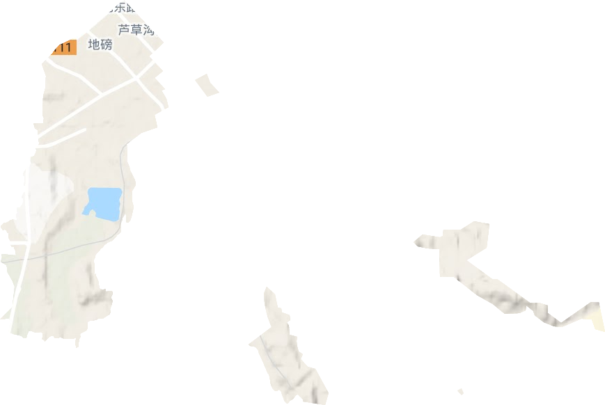地磅街道地形地图