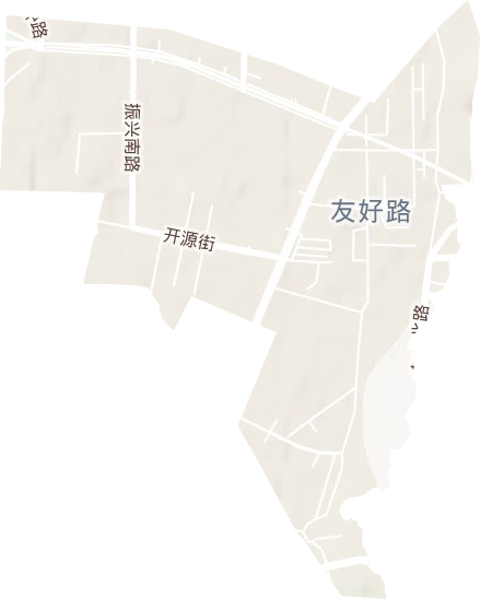 南路街道地形地图
