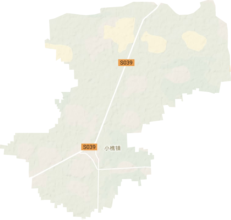小樵镇地形地图