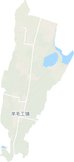 羊毛工镇地形地图