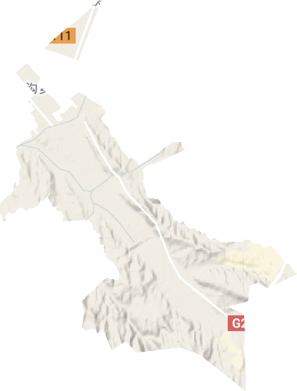 芦草沟乡地形地图
