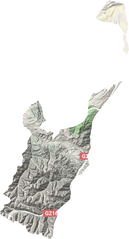 萨尔达坂乡地形地图