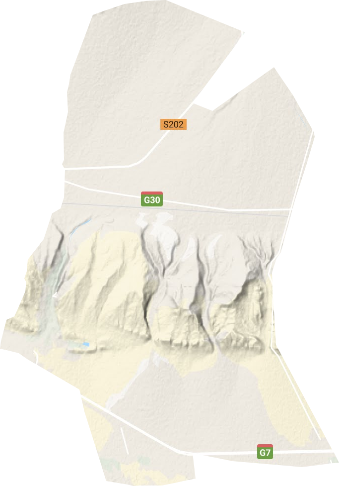 葡萄沟街道地形地图