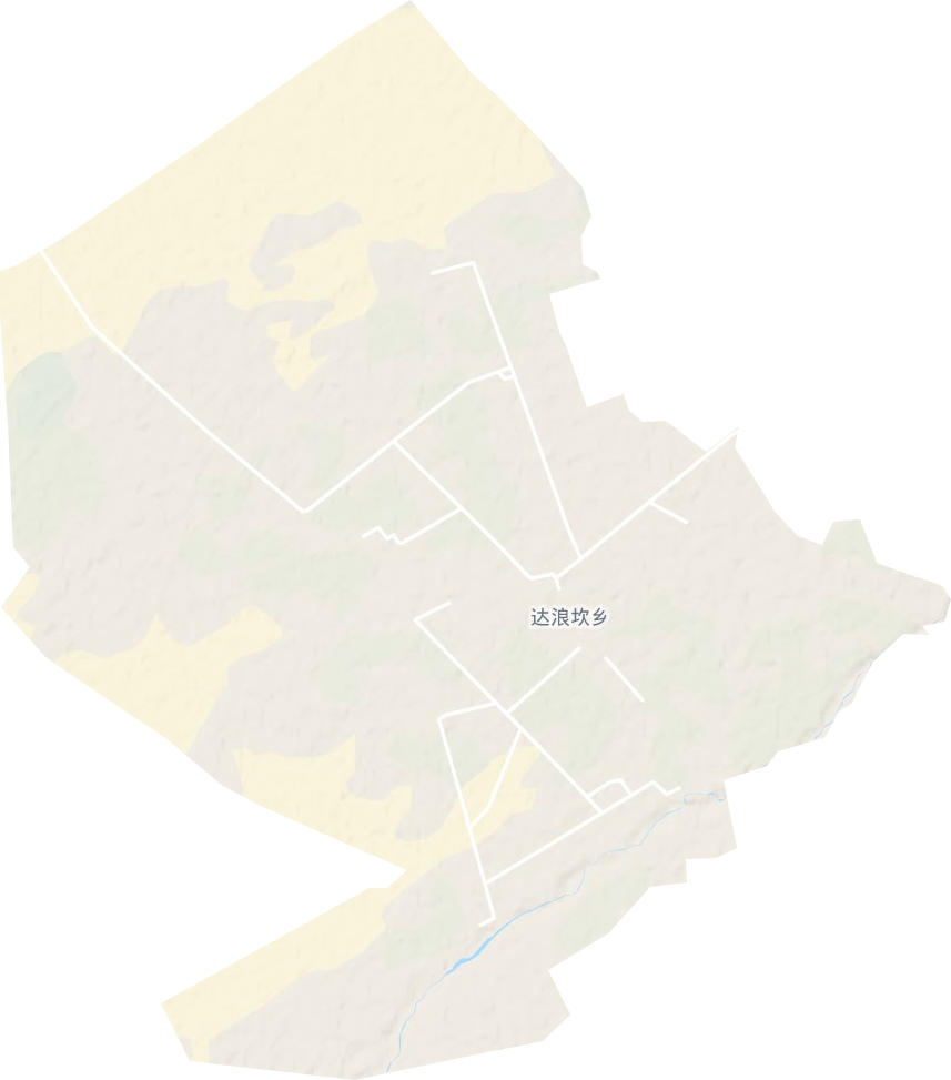达浪坎乡地形地图