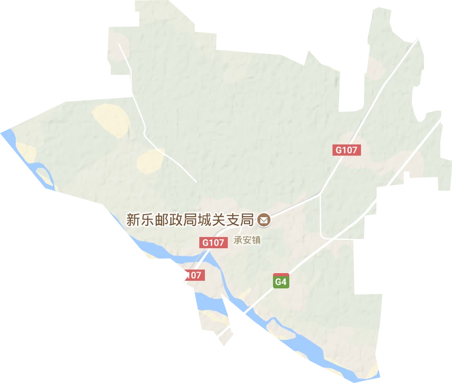 承安镇地形地图