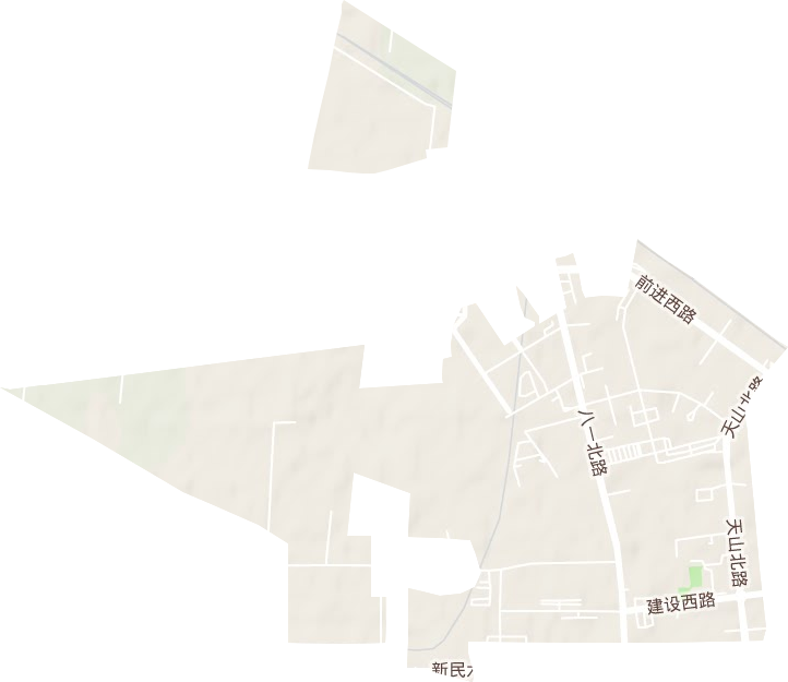 丽园街道地形地图