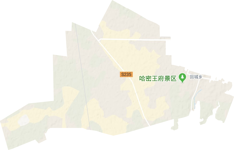 回城乡地形地图