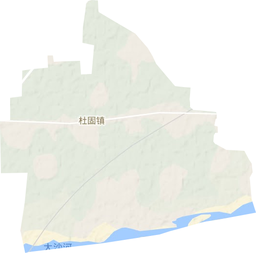 杜固镇地形地图