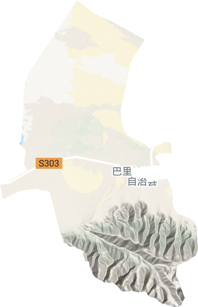 花园乡地形地图