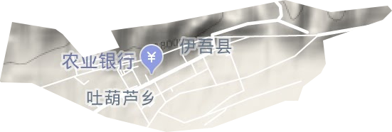 伊吾镇地形地图