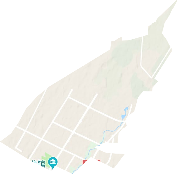 中山路街道地形地图