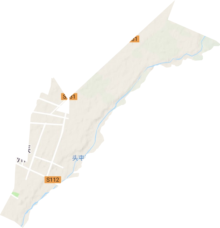 绿洲路街道地形地图