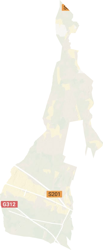榆树沟镇地形地图