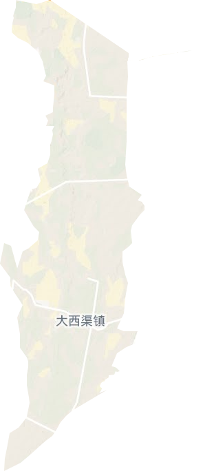 大西渠镇地形地图