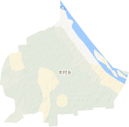 木村乡地形地图