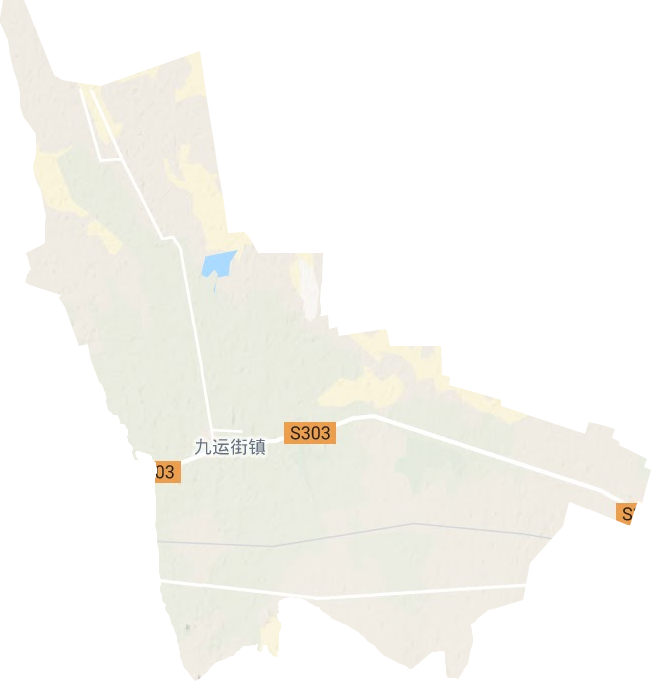 九运街镇地形地图