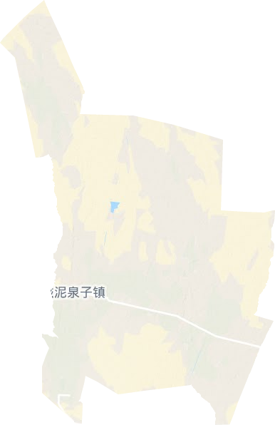 滋泥泉子镇地形地图