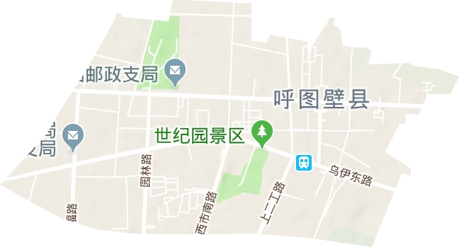 呼图壁镇地形地图