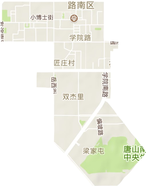 学院南路街道地形地图