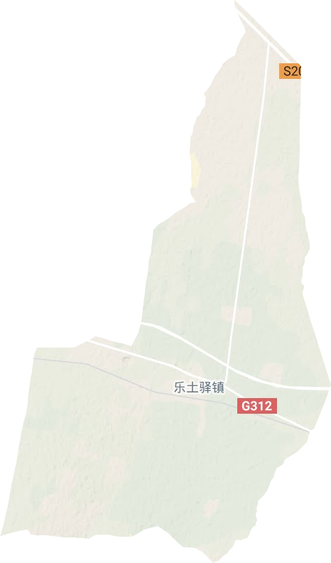 乐土驿镇地形地图