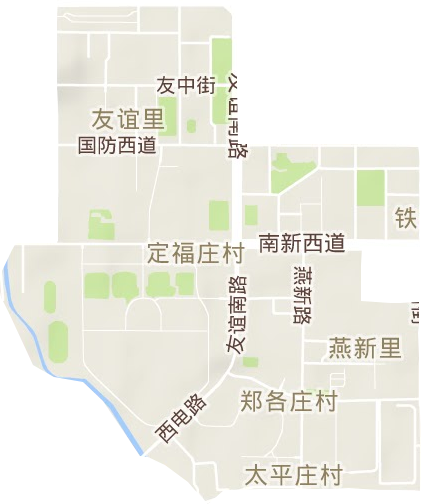 友谊街道地形地图