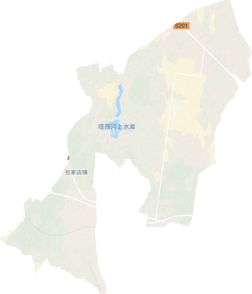 包家店镇地形地图