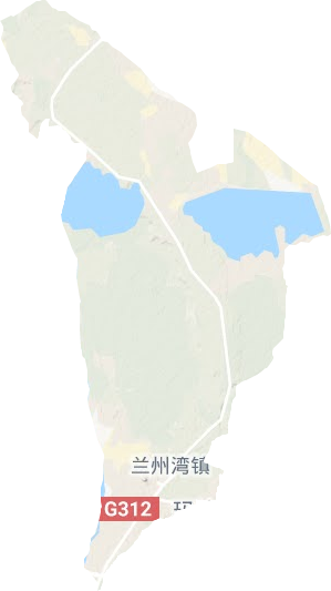 兰州湾镇地形地图