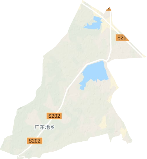 广东地乡地形地图
