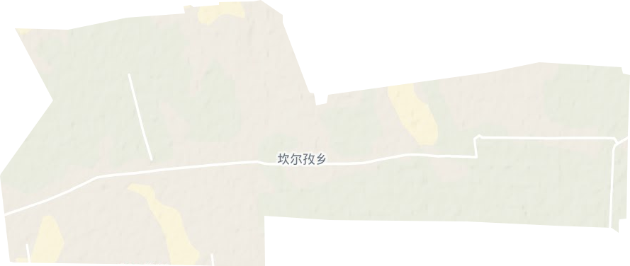 坎尔孜乡地形地图