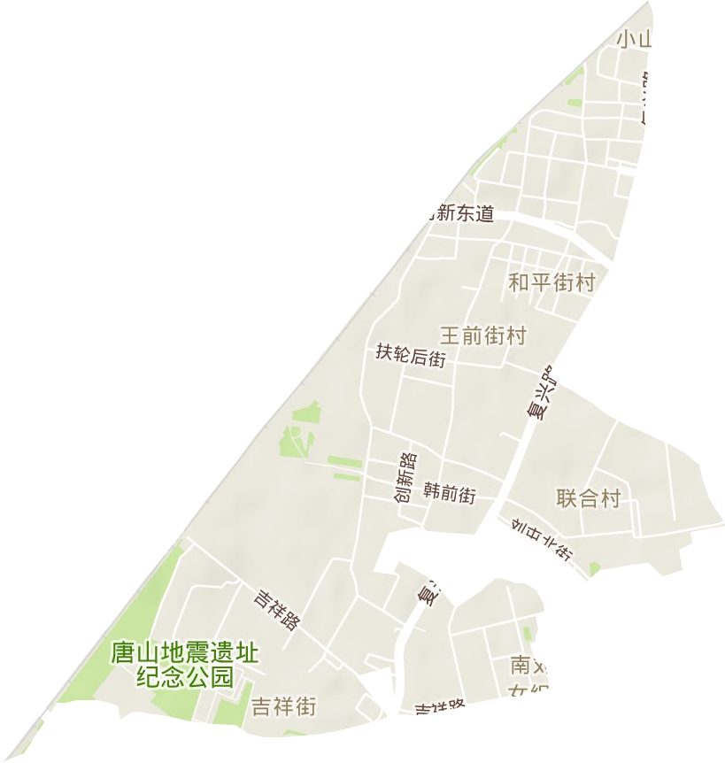 小山街道地形地图