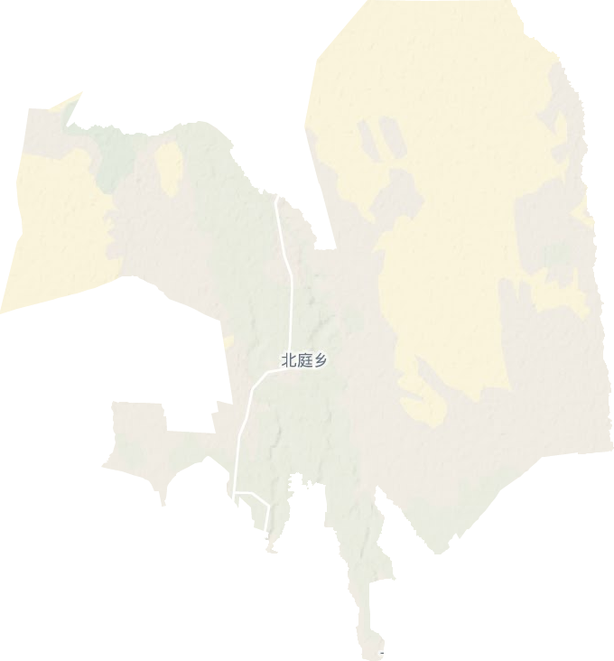 北庭镇地形地图