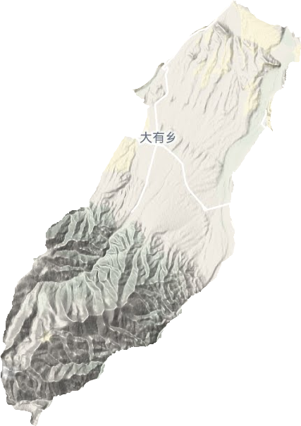 大有镇地形地图