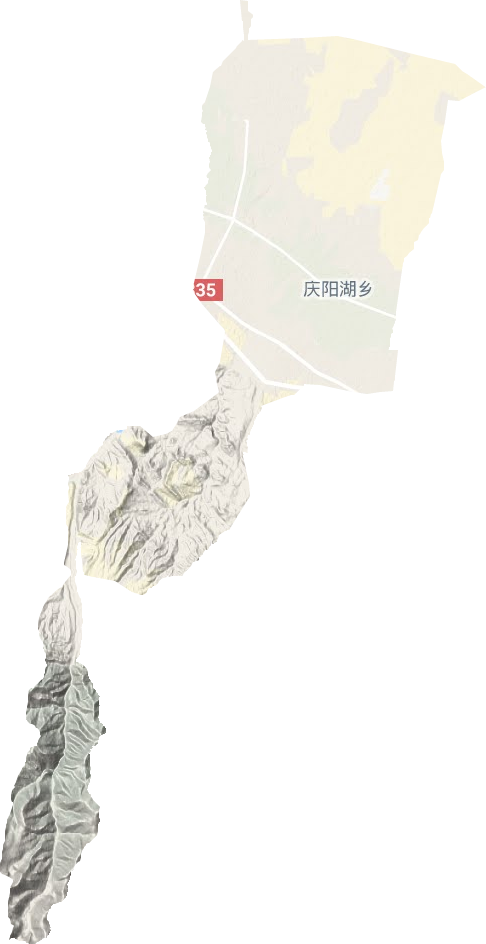 庆阳湖乡地形地图