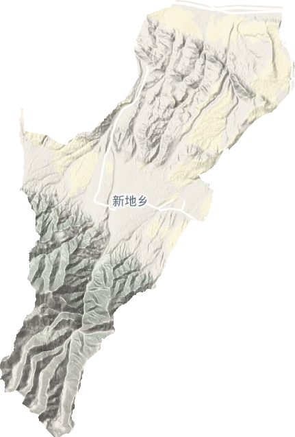 新地乡地形地图