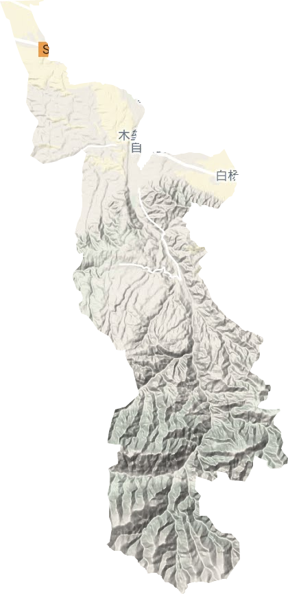 照壁山乡地形地图