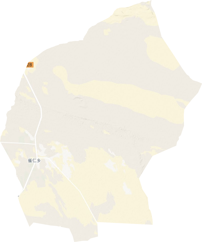 雀仁乡地形地图