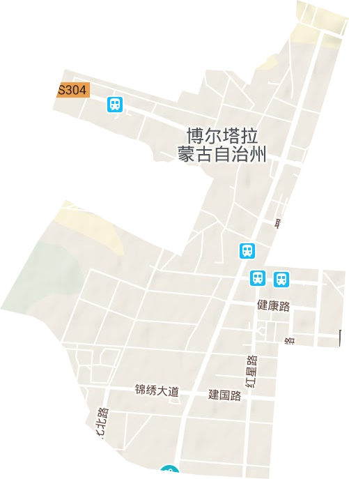 顾里木图街道地形地图